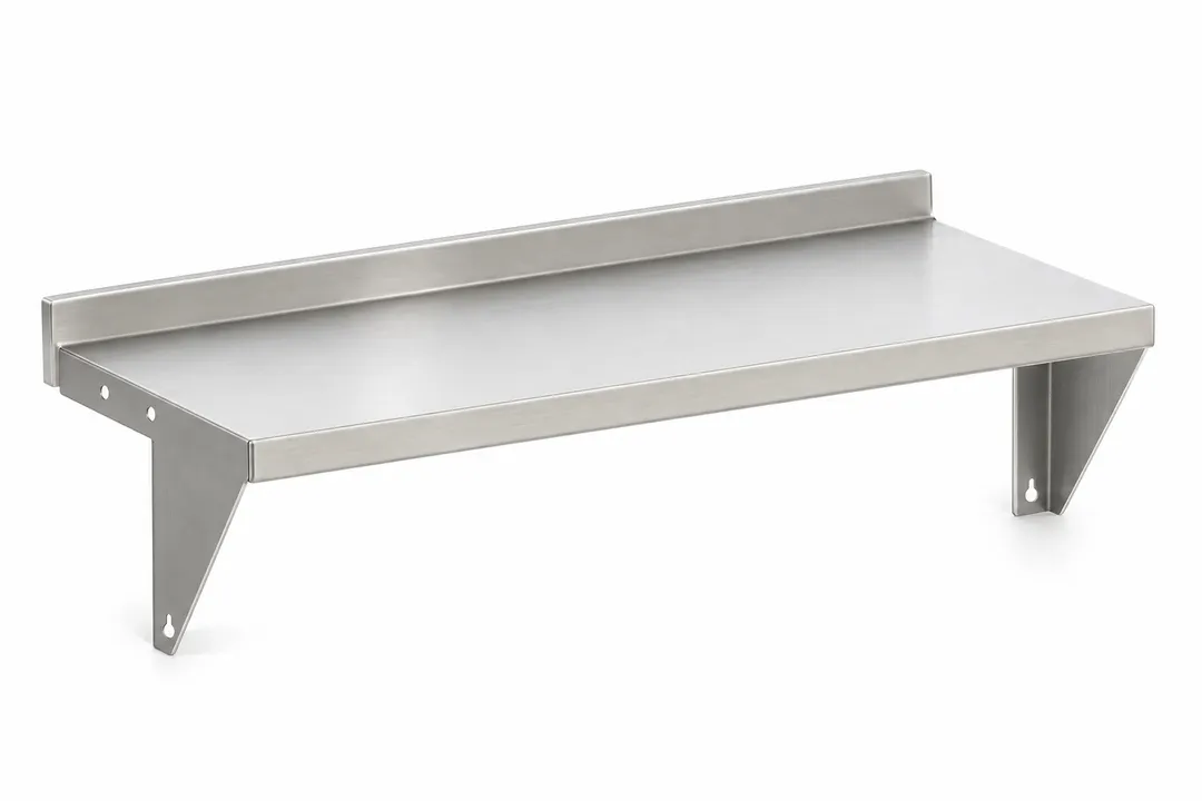 Vulcan PLTRAIL-VTEC60 Plate Shelf, Plate Rail, 60" Wide x 10" Deep, Stainless Steel Construction