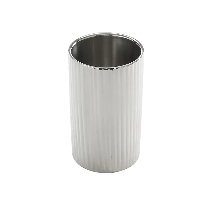 American Metalcraft SWCF4 Wine Cooler, Wall Fluted Stainless Steel, 12‑Quart Capacity, 10.5” Height