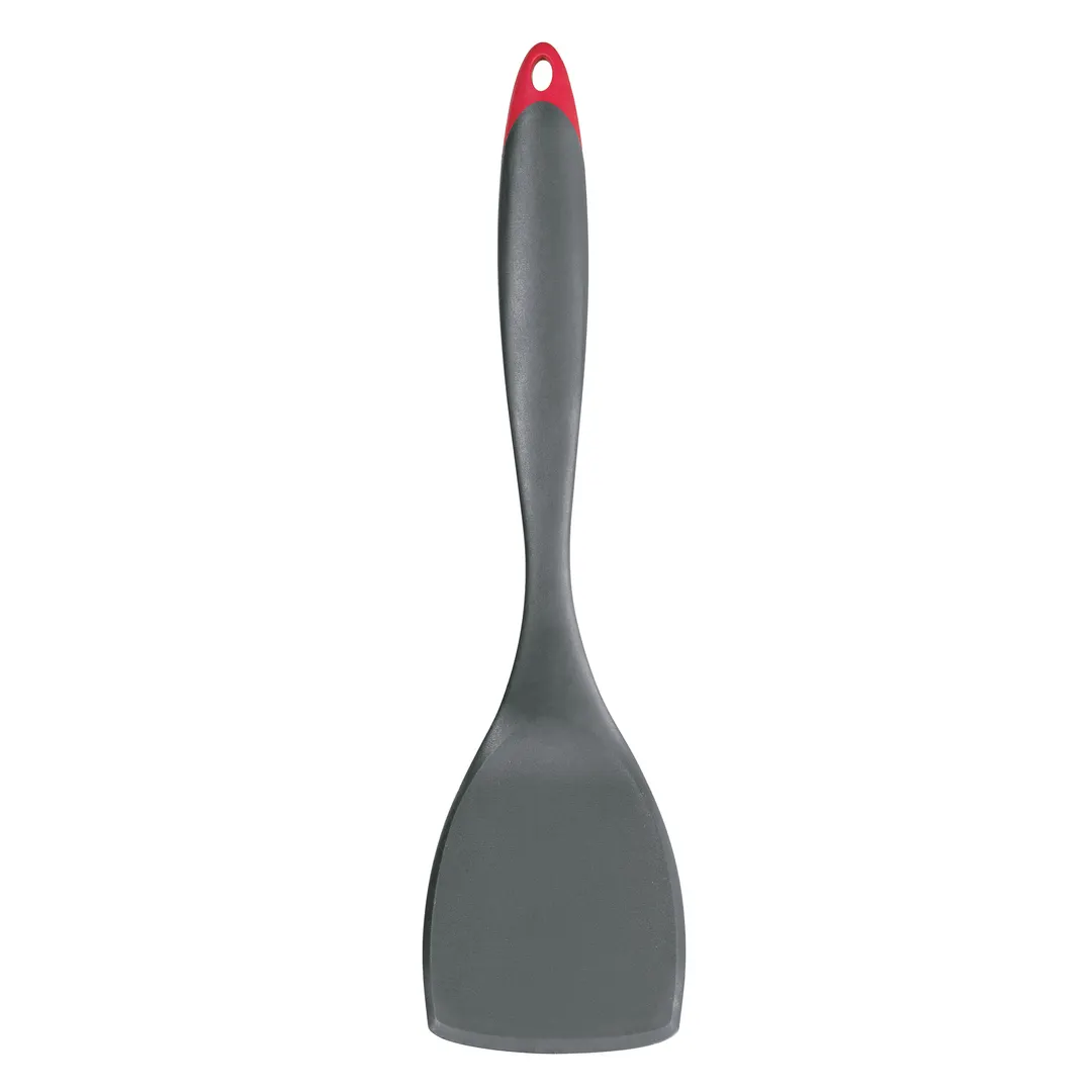Browne USA 7112302 Cuisipro Turner, 3-1/2" x 2-15/16" blade, heat‑resistant 480°F, red loop, black