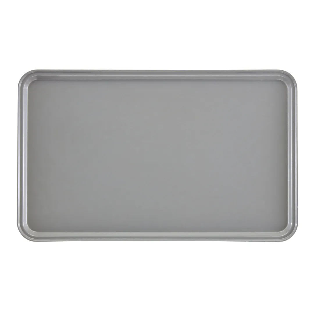 Cambro 3343107 - Metric 13" x 17" Rectangular Fiberglass Tray, Pearl Gray, NSF Certified, 33cm x 43cm