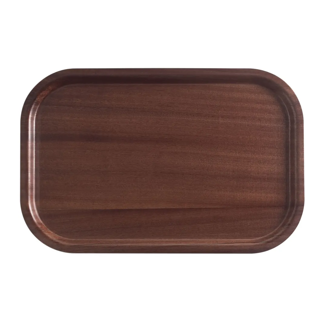 Cambro 3853308 - Rectangular Tray 14-3/4" x 20-7/8", High‑Impact Fiberglass, Wood Design, NSF Certified