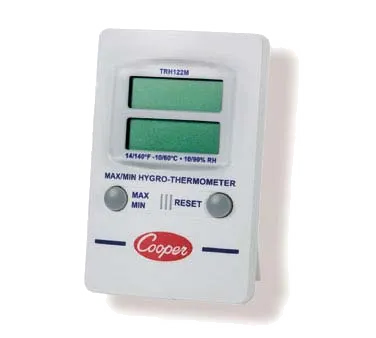 Cooper-Atkins TRH122M-0-8 Remote Thermometer – Temp & Humidity, 14-122°F, ±2° Accuracy, 1.5V AAA