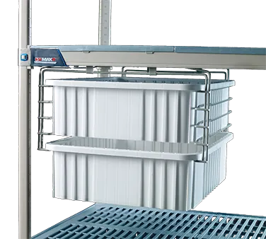 Metro MXSS2E Max i Super Slide, 21-5/8"W x 20-3/8"D x 10-1/4"H, Taupe Epoxy, 3-8" Tote Capacity