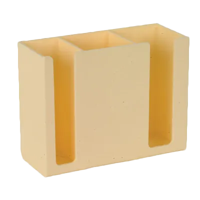 Thunder Group PLCH001-I Utensil Caddy, Chopstick Holder, Ivory Plastic, 4.5" x 2.5" x 1.5", 1/Set