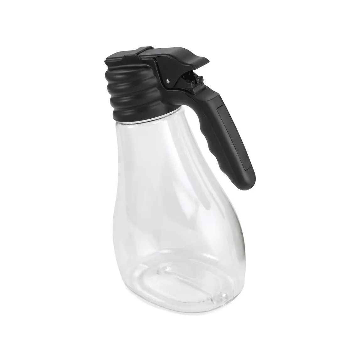 TableCraft Products N48 Salad Dressing Dispenser, 48 oz Polycarbonate, Black Triton Top - TAB-N48