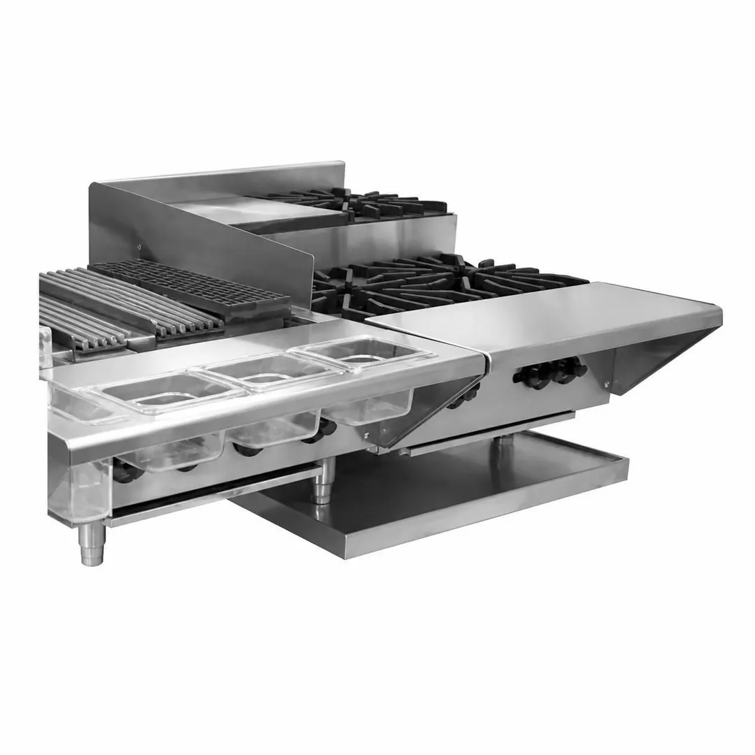 Vulcan PLTRAIL-AHP24 Plate Shelf, Plate Rail, 24" Wide, Stainless Steel, for Gas Hotplate Use