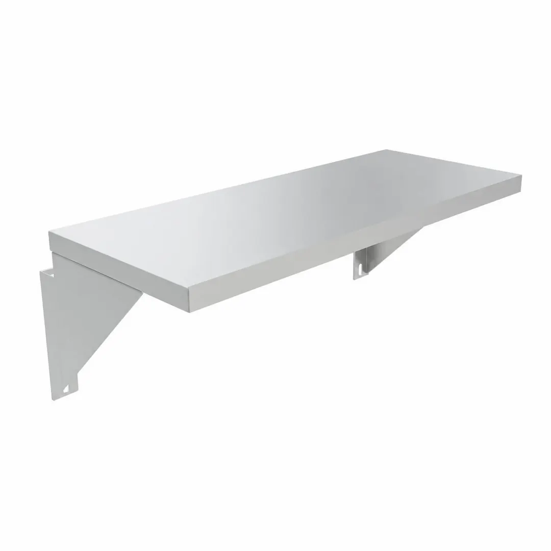 Vulcan PLTRAIL-VCCB72 Plate Shelf, Plate Rail, 72" Wide x 10" Deep, Stainless Steel Construction
