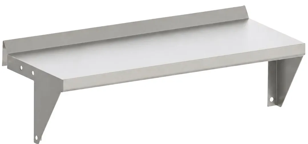 Vulcan PLTRAIL-VTEC25 Plate Shelf, Plate Rail, 25" Wide x 10" Deep, Stainless Steel Construction