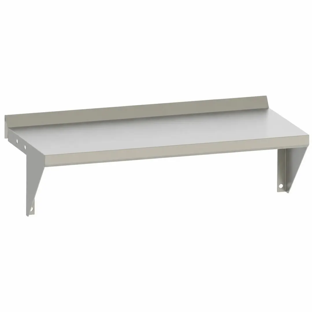 Vulcan PLTRAIL-VTEC36 Plate Shelf, Plate Rail, 36" Wide x 10" Deep, Stainless Steel Construction