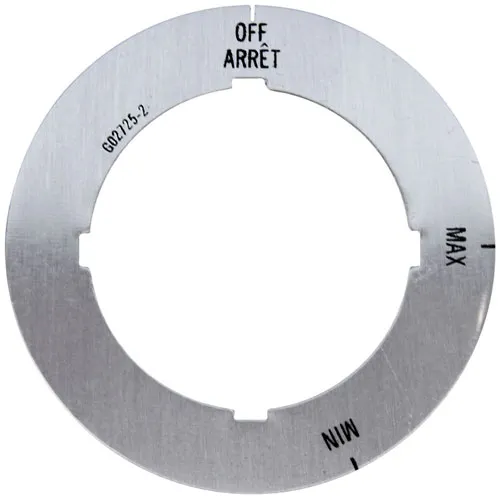 AllPoints 221401 Dial Plate, off/max/min, 2-5/16" OD