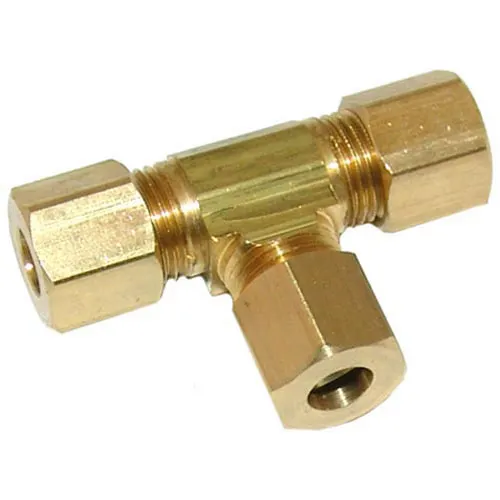 AllPoints 261386 Tee Union, 1/4" CCT, brass