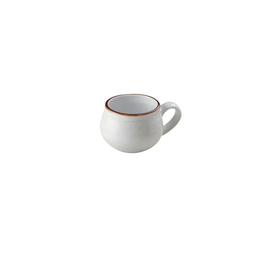GET PA1605404312 - 9.1 oz Porcelain Tea Cup, Beige Corona Artisan Finish, 9.1 oz Capacity, 1 Dozen