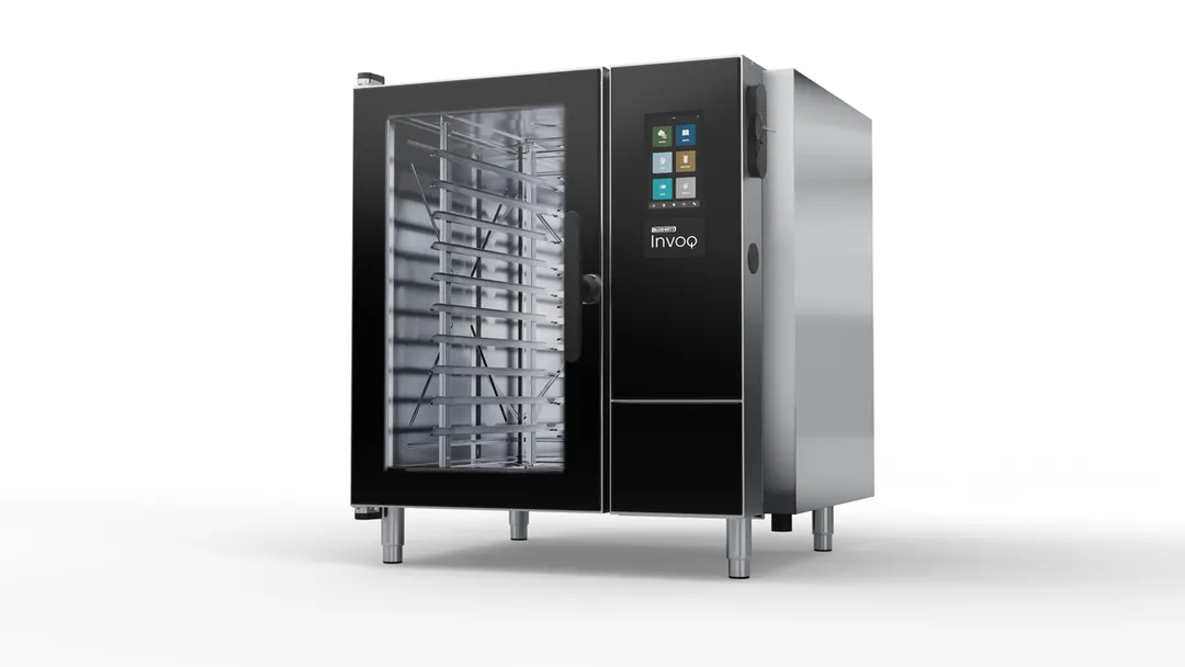 Blodgett INVOQ 61BE/61BE Double Full Size Electric Combi Oven Steamer w/ 10 Pan, Boiler, Touchscreen,