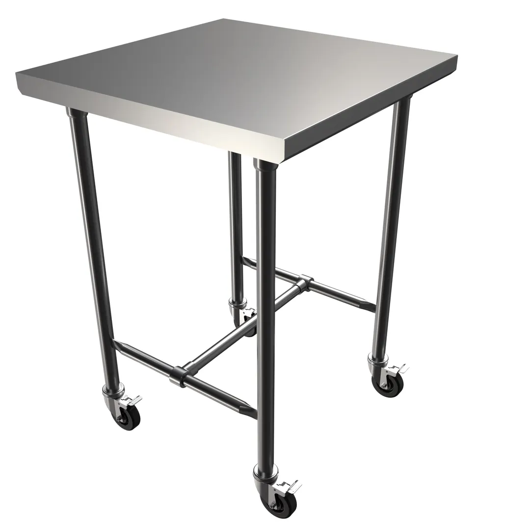 BK Resources FVT-3030 Pub Table, 30"D X 30"D, 18 Guage Stainless Steel