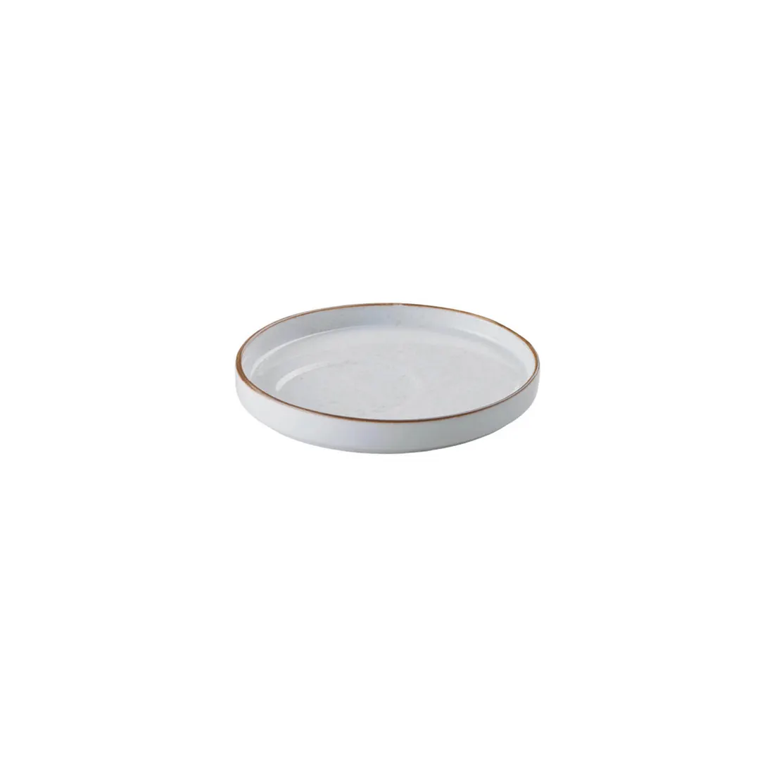GET PA1605990412 China Tea Saucer, 5.9" Round Porcelain, Beige Corona Artisan Finish, 1 Dozen