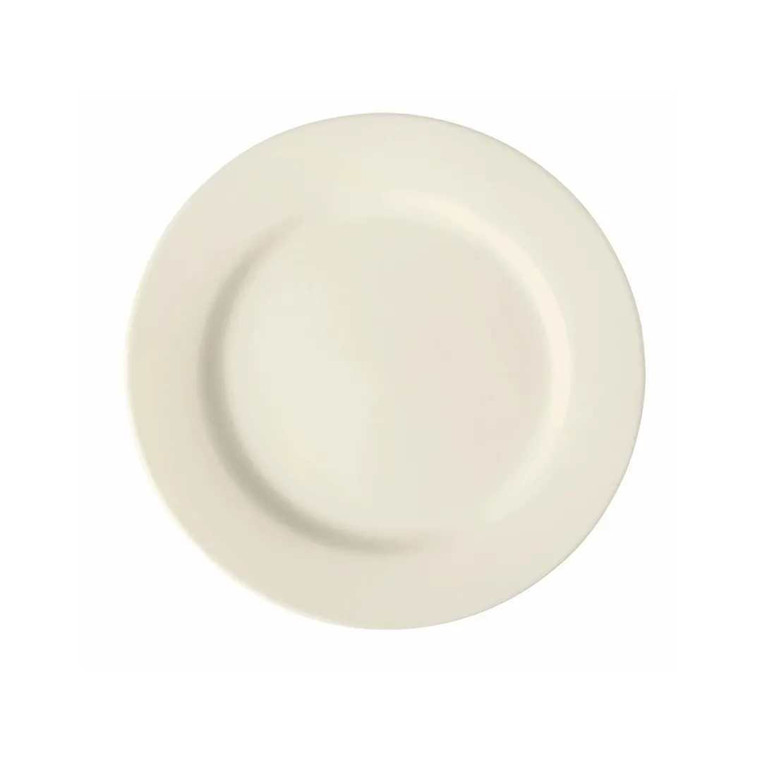 GET PL1100512724 China Plate, 10-5/8" Round Porcelain Dinnerware, 1 Dozen