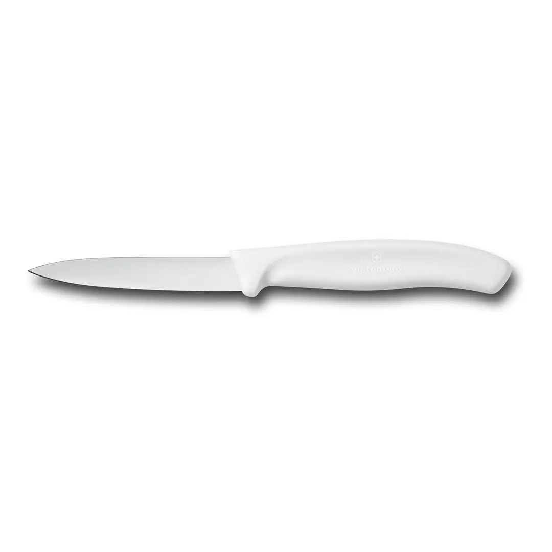 Victorinox 6.7607-X1 Paring Knife – 3.25" White Handle, 3" Blade, Swiss Classic – 1/Box
