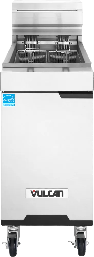 Vulcan JEF50-ES-QS-PLATINUM Full Pot Floor Model Electric Fryer