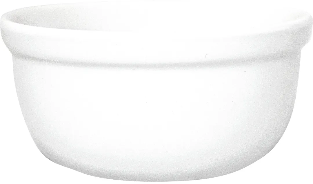 International Tableware 414-EW 16oz. European White Porcelain Bowl, 5" Round, General Use - 1 Dozen