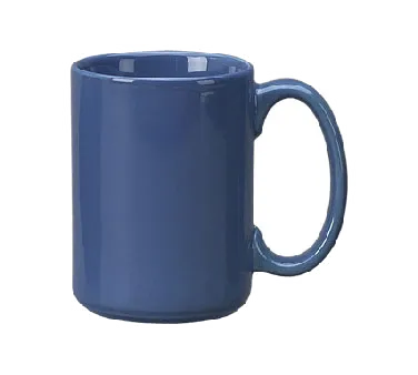 International Tableware 81015-06 - 13 oz Ceramic Mug, Blue Cancun™, 3.25" Dia x 4.38" H - 1 Dozen