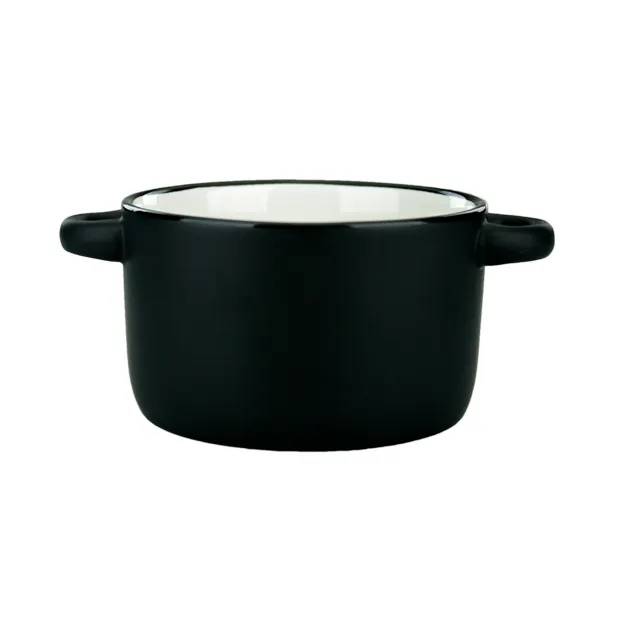 International Tableware 83567-02/05MF-05C Bistro Soup Bowl, 11oz, 5" Dia, Black, Ceramic, 1 Dozen