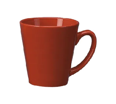 International Tableware 839-2194 Funnel Cup, 12 oz Red Ceramic, 3-5/8" Dia, Microwave - 1 Dozen
