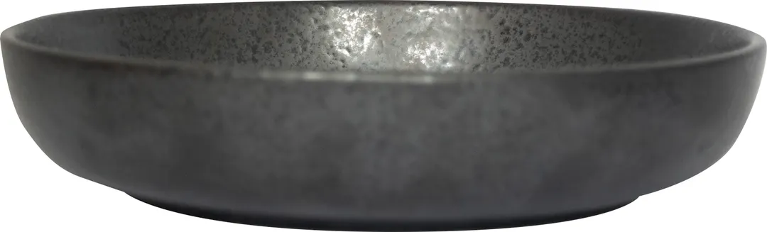 International Tableware AL-18-CS Round Bowl, 8" x 1-5/8", 25 oz, Carbon Black Glaze - 1 Dozen