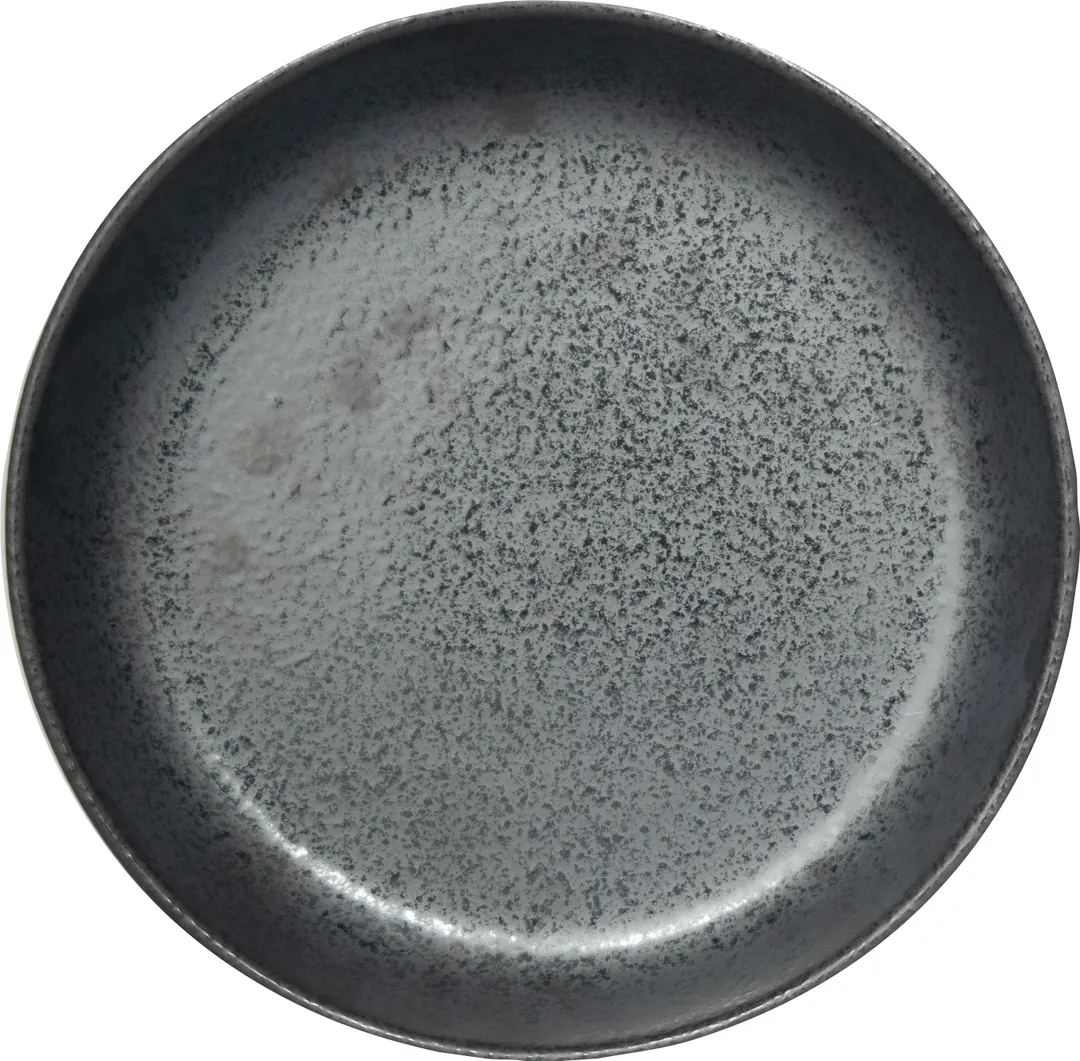 International Tableware AL-18-CS Round Bowl, 8" x 1-5/8", 25 oz, Carbon Black Glaze - 1 Dozen