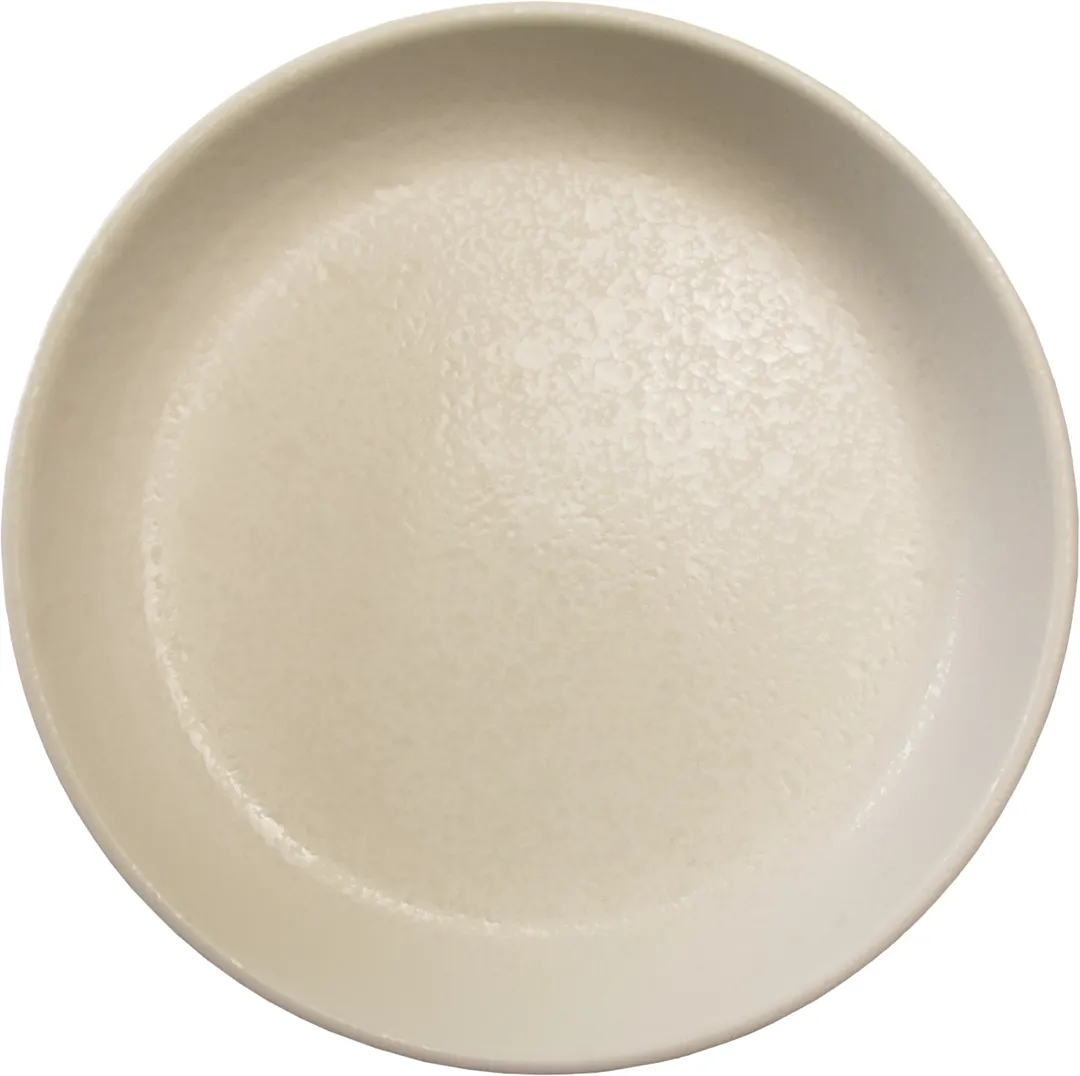 International Tableware AL-18-TW 25 oz Bowl, 8" Dia x 1-5/8" H, White Reactive Glaze - 1 Dozen