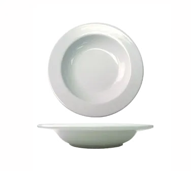 International Tableware BL-115 - 38oz Pasta Bowl, 10" Dia x 2-5/8" H, Porcelain, Safe - 1 Dozen