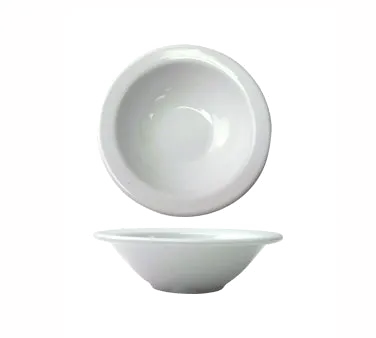 International Tableware BL-15 - 10-1/2 oz White Fruit Bowl, 6.5" Dia., Porcelain Safe - 1 Dozen