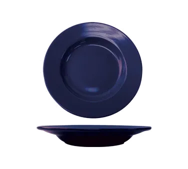 International Tableware CA-120-CB - 12" Round Blue Ceramic Pasta Bowl, 18 Oz Microwave Safe - 1 Dozen