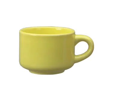 International Tableware CA-23-Y - 7oz Yellow Cancun™ Ceramic Cups, 3-1/4" dia. x 2-1/2" H, 1 Dozen