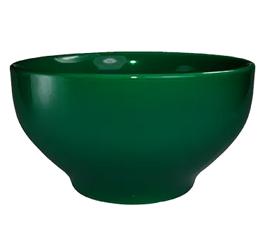 International Tableware CA-44-G 44‑Oz Green Ceramic Bowl, 7" Diameter, Footed, Microwave Safe - 1 Dozen