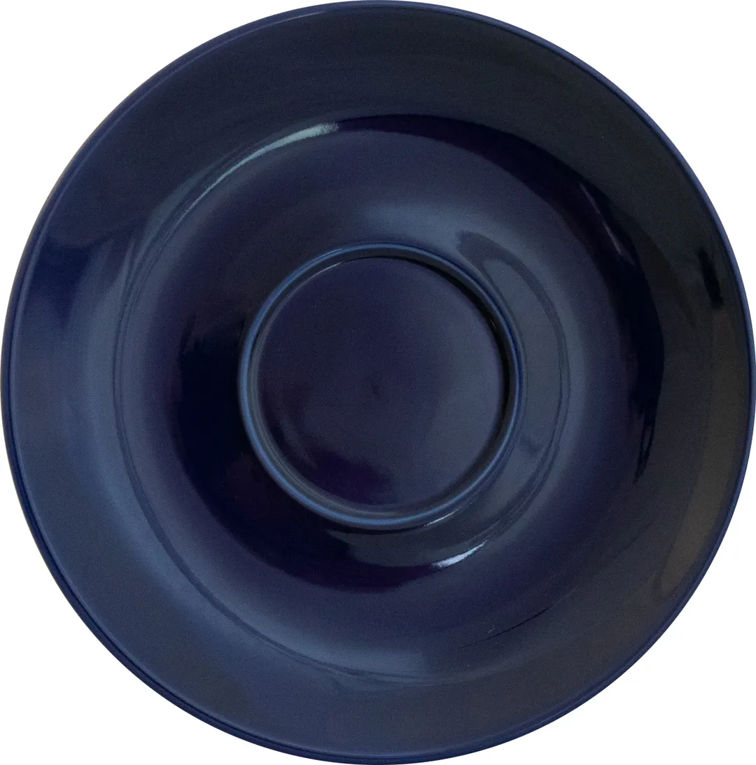 International Tableware CA-68-CB - 7" Round Vitrified Saucer in Cobalt Blue Cancun™, 1 Dozen