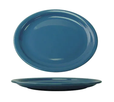 International Tableware CAN-13-LB China Platter – 11-1/2" x 9-1/4", Oval, Narrow Rim, Ceramic, 1 Dozen