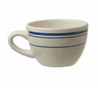 International Tableware CT-37 - 8 oz White Ceramic Cup, 3‑7/8" Dia x 2‑1/2" H, Safe - 1 Dozen