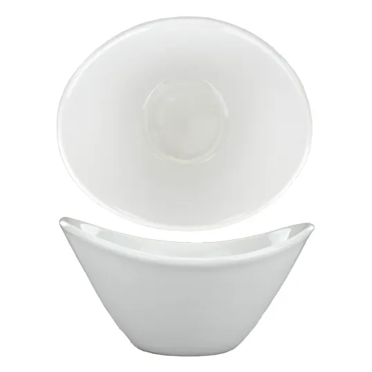 International Tableware DO-910 - Oval 7 oz 5" Porcelain Bowl Microwave Dishwasher Safe - 1 Dozen