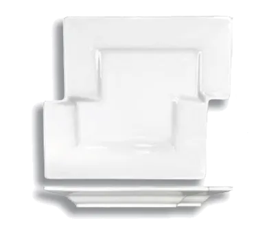 International Tableware EL-75 China Plate – 8-1/8" Form Porcelain, Bright White, Rolled Edge – 1 Dozen