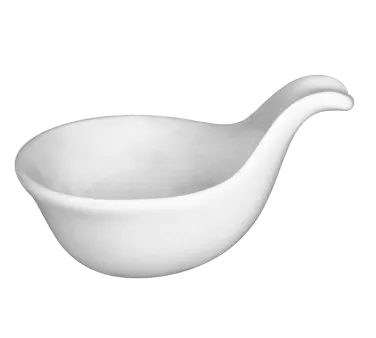 International Tableware FA-409 - 3 oz Porcelain Bowl Handle, 4" H, Dishwasher Safe - 1 Dozen