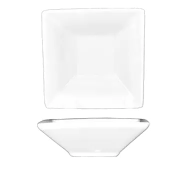 International Tableware FA-7 - 4" x 4" Fruit Dish, 7 oz White Porcelain, Dishwasher Safe - 1 Dozen