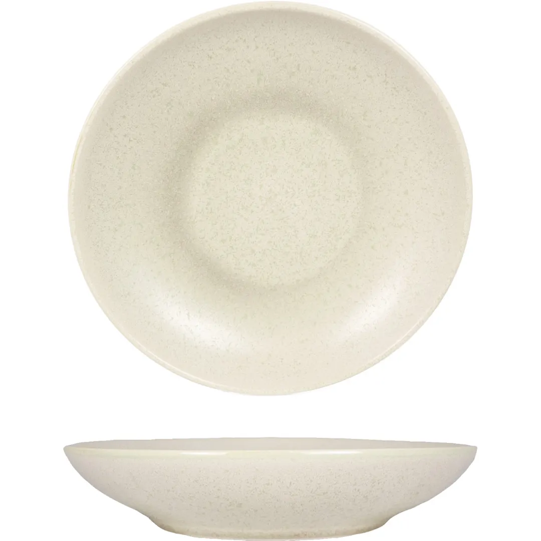 International Tableware HT-107-PI Pasta Bowl 7" Dia. 14.5oz, Round Stoneware, Pistachio Glaze - 1 Dozen
