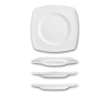 International Tableware IS-33 China Plate 10.625" White Iris™ Microwave & Dishwasher Safe - 1 Dozen