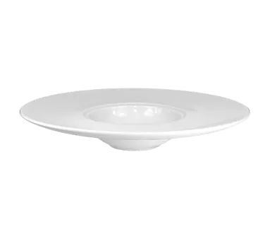 International Tableware LD-1125 9oz Bright White Porcelain Bowl 11" Wide Rim 1 Dozen