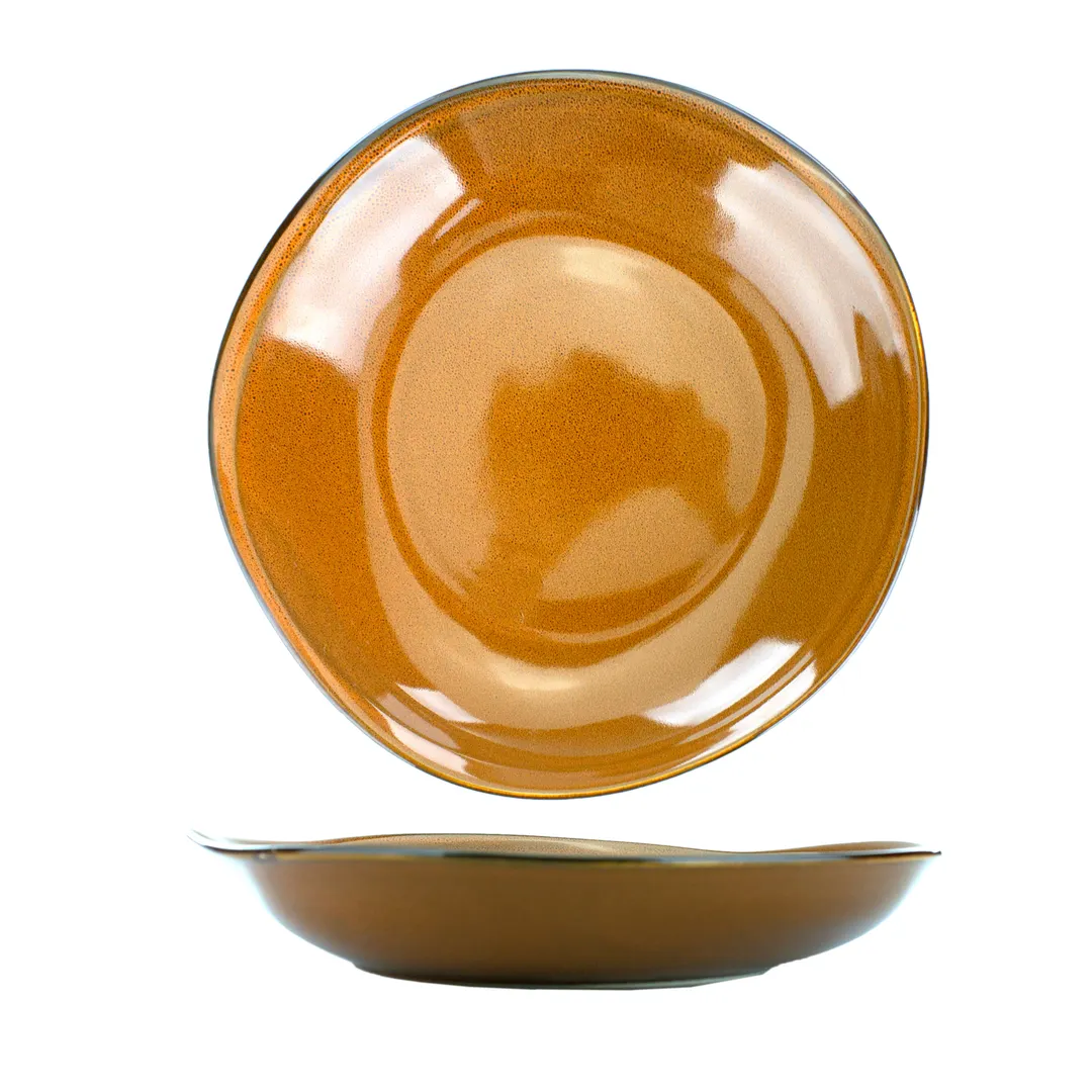 International Tableware LU-120-TA - 48 oz Pasta Bowl, 10" Dia x 2" H, Luna™ Glaze, Ceramic - 1 Dozen