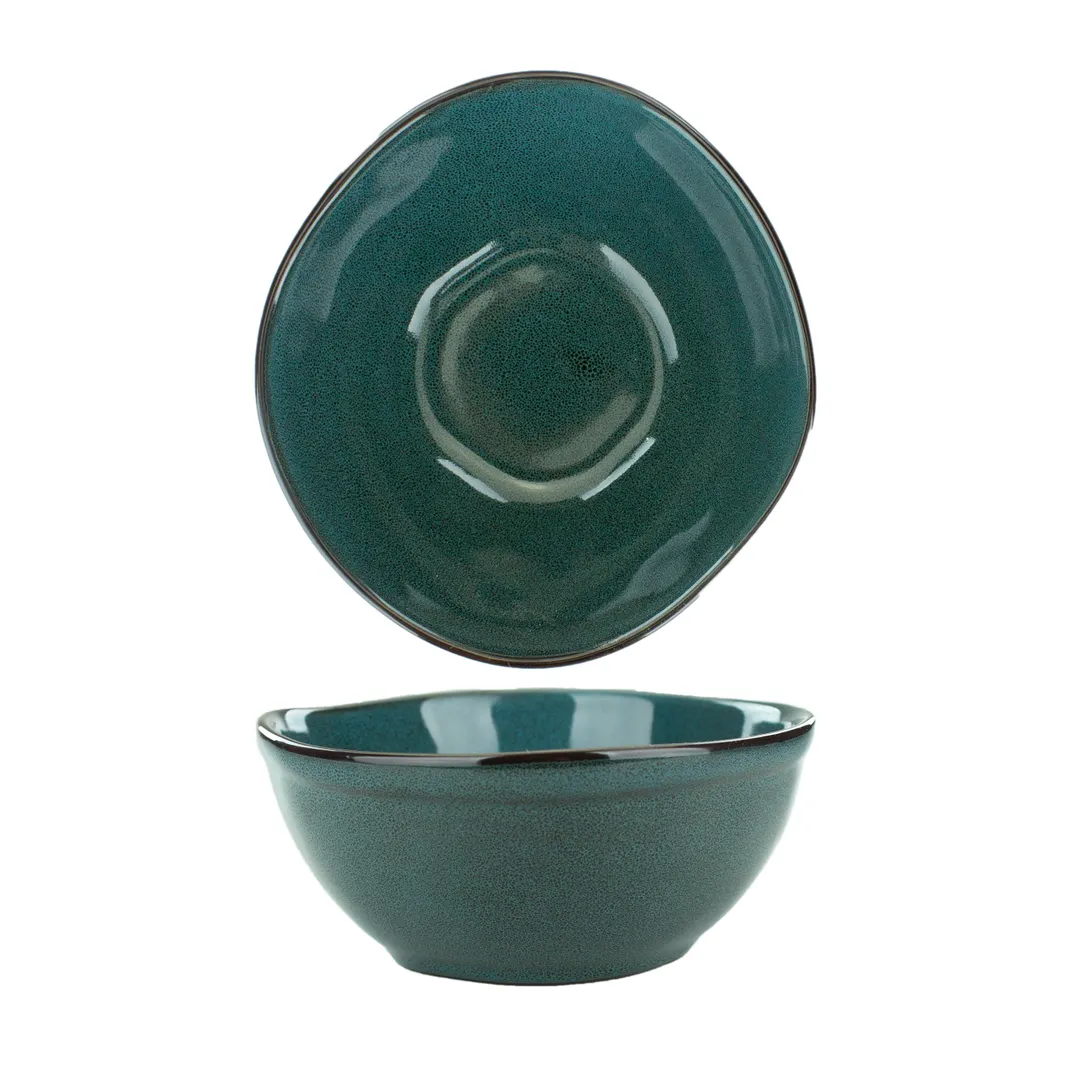 International Tableware LU-18-MI 14oz, 5-5/8" Dia, Blue, Microwave/Dishwasher Safe Bowl - 1 Dozen