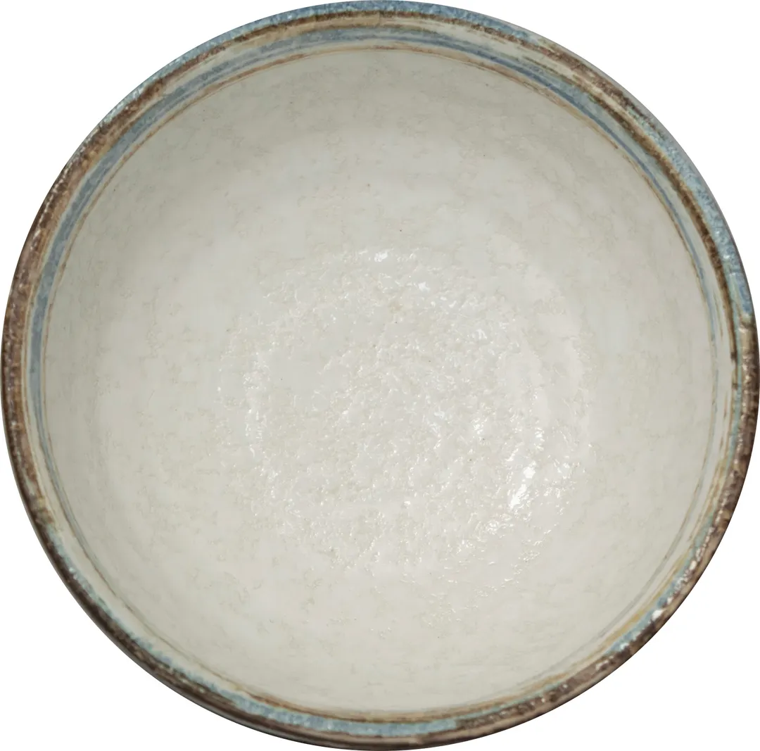International Tableware MR-15 – 8 oz Porcelain Bowl, 4" x 1‑7/8" , Blue & Brown Swirls - 1 Dozen