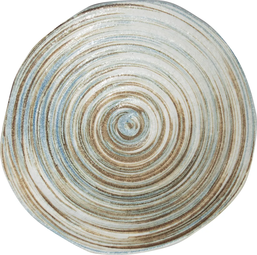 International Tableware MR-18 6" Bowl, 7oz, Porcelain, Soft Blue & Brown Swirls – 1 Dozen