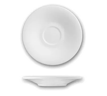International Tableware PH-2 - 6-1/8" Round Bone China Saucer, Phoenix, Microwave Safe - 1 Dozen