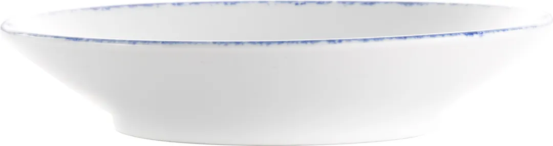 International Tableware PR-108-CB - 22 oz 8" Round Pasta Bowl, White with Blue Porcelain, 1 Dozen